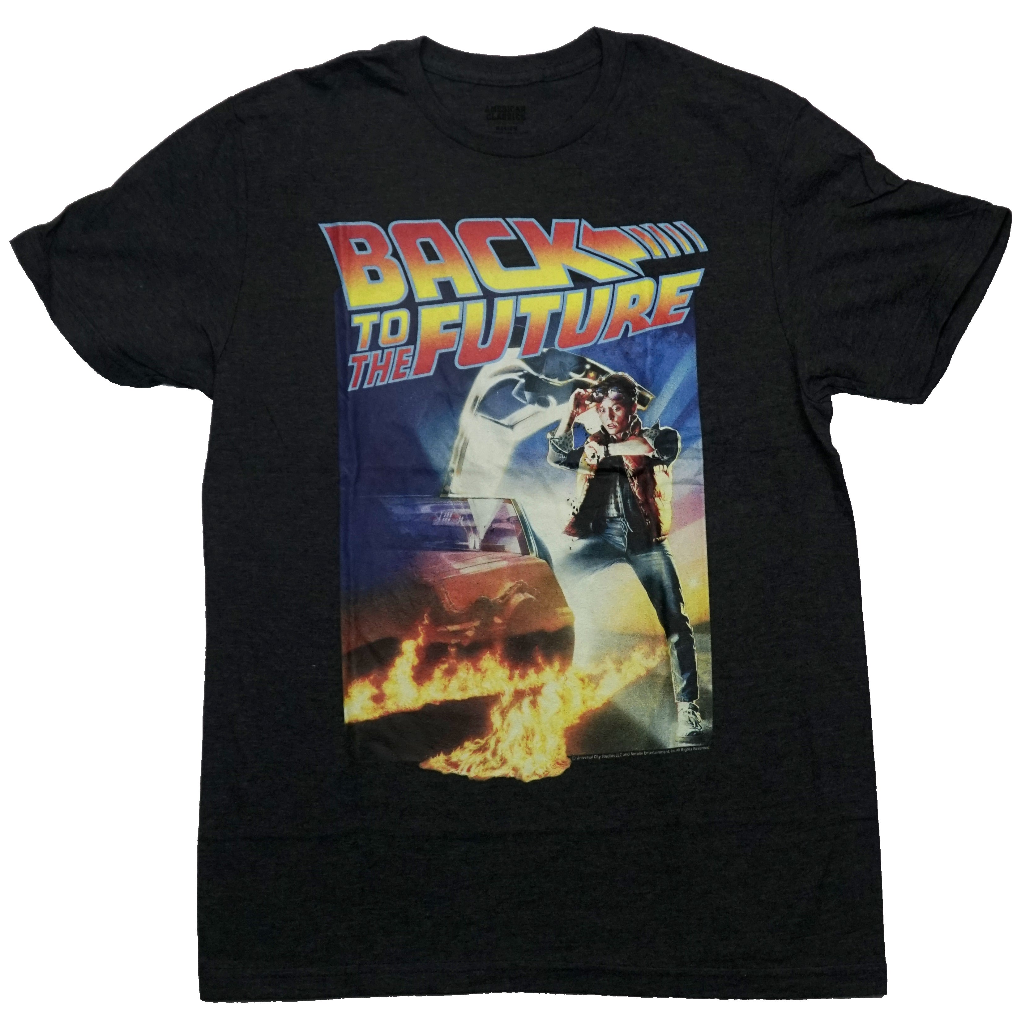 Back to the Future Mens T-Shirt - Classic Marty McFly Poster Image