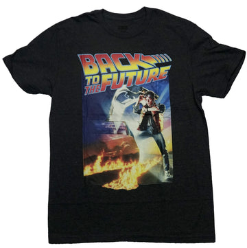 Back to the Future Mens T-Shirt - Classic Marty McFly Poster Image