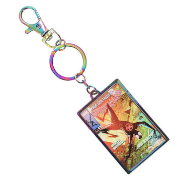 Bioworld Spider-man: Across the Spider-verse Metal Keychain with Digital Print Artwork