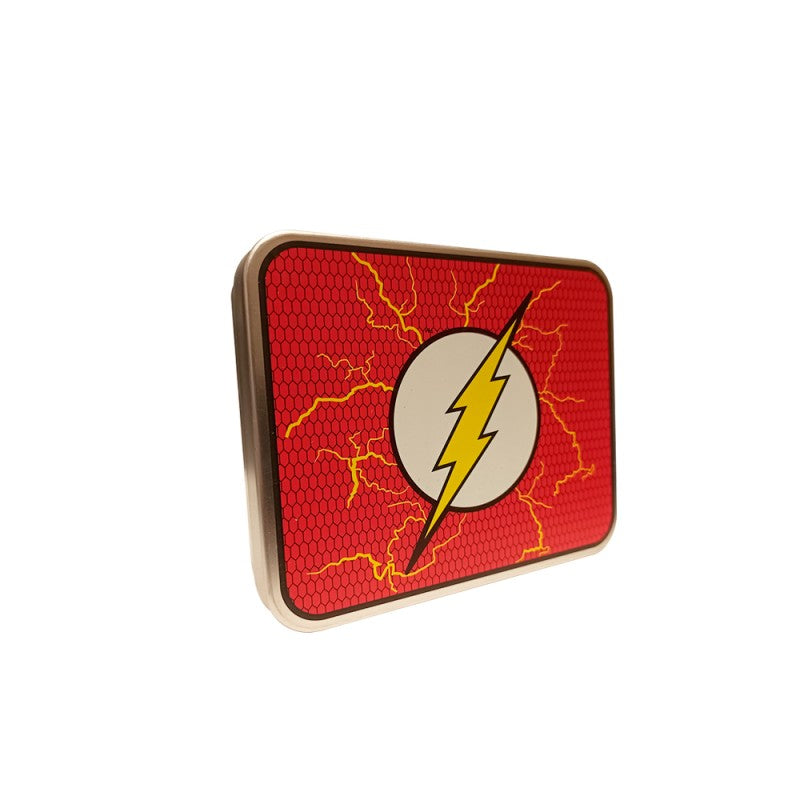 DC The Flash Bifold Wallet in a Decorative Tin Case, Multi