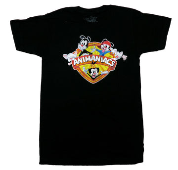 Animaniacs Mens T-Shirt - Classic Wakko Yakko Dot Distressed Logo