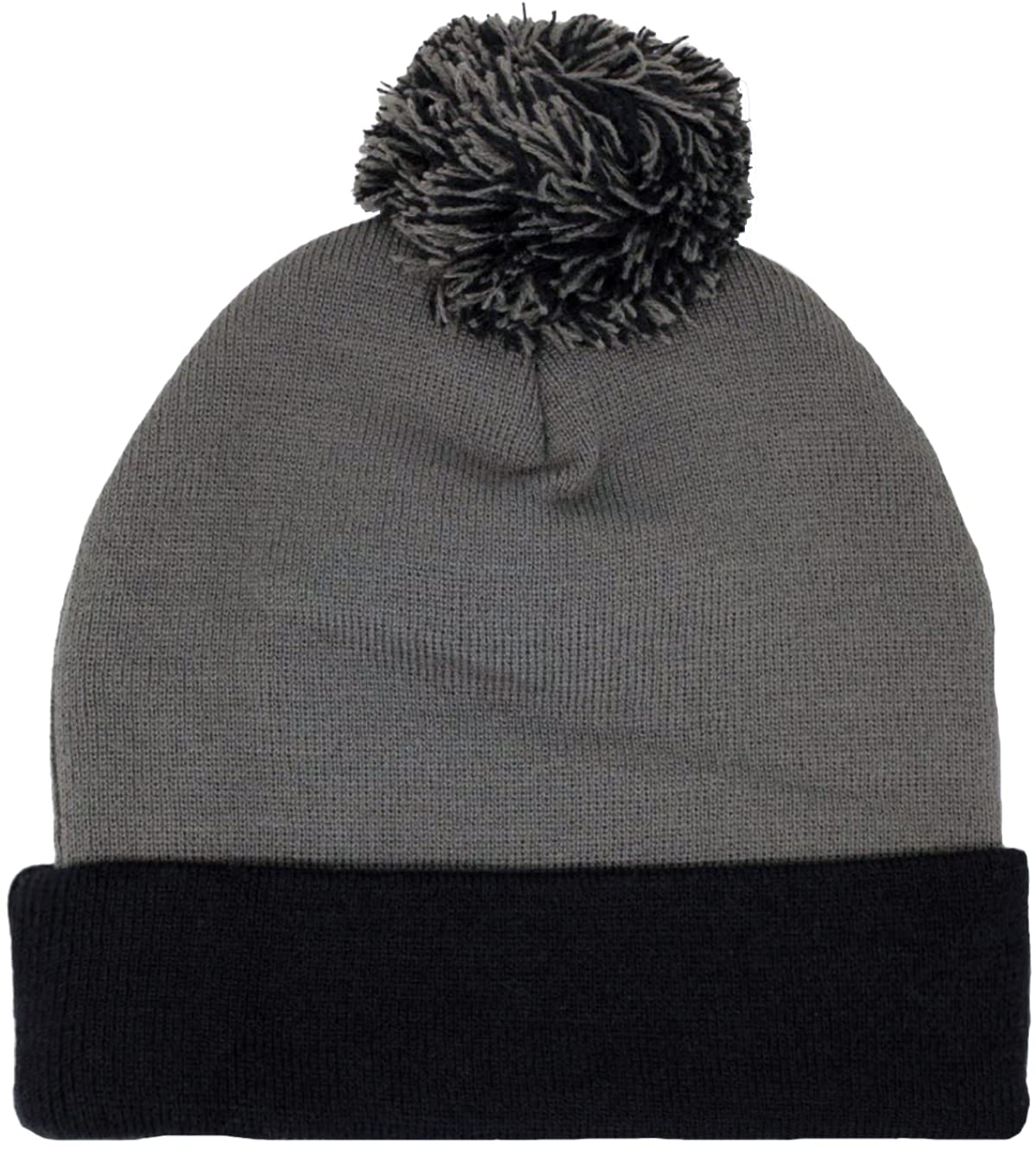 Ripple Junction Schoolhouse Rock Vote Embroidered Navy and Grey Pom Pom Adult Unisex Fitted Winter Hat Beanie