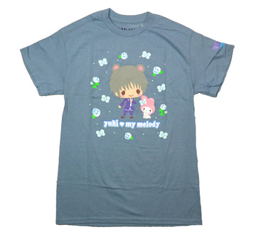 Fruits Basket Mens T-Shirt - Yuki and My Melody Among Flowers