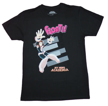 My Hero Academia Mens T-Shirt - Ochaco Side Float! Over Logo