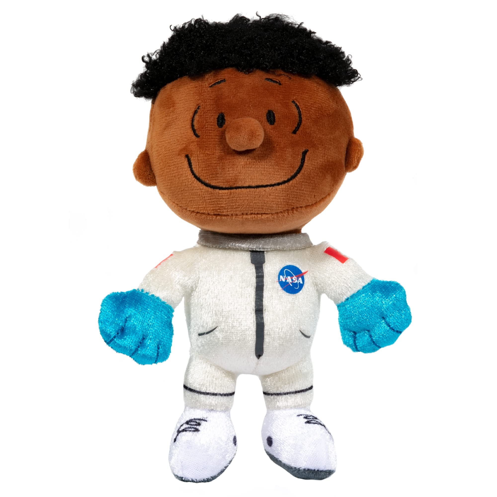 Jinx Official Peanuts Collectible Plush Franklin, Excellent Plushie Toy for Toddlers & Preschool, White NASA Astronaut, Snoopy Team