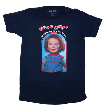 Chucky Child's Play Mens T-Shirt - Good Guys He Wants You For A Best Friend