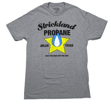 King of the Hill  Mens T-Shirt -Strickland Propane Logo Arlen Texas
