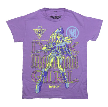 Yu-Gi-Oh Mens T-Shirt - Dark Magician Girl Standing Behind Outlined Name