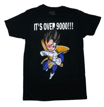 Dragon Ball Z Mens T-Shirt - It's Over 9000!! Vegeta Attack