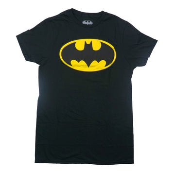 Batman Mens T-Shirt - Raised Textured Classic Logo
