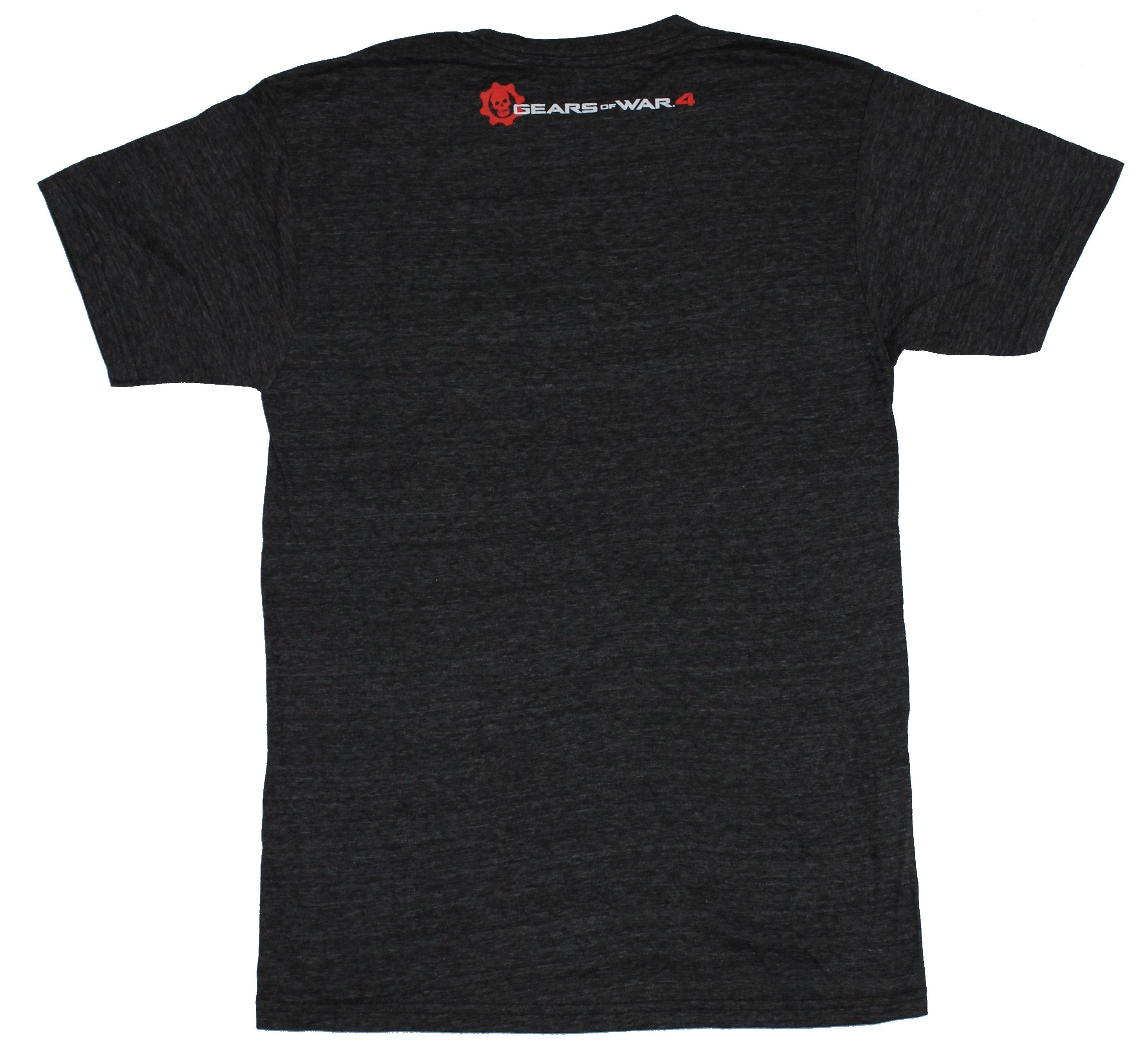 Gears of War Mens T-Shirt - Marcus Fenix Blue Family Crest