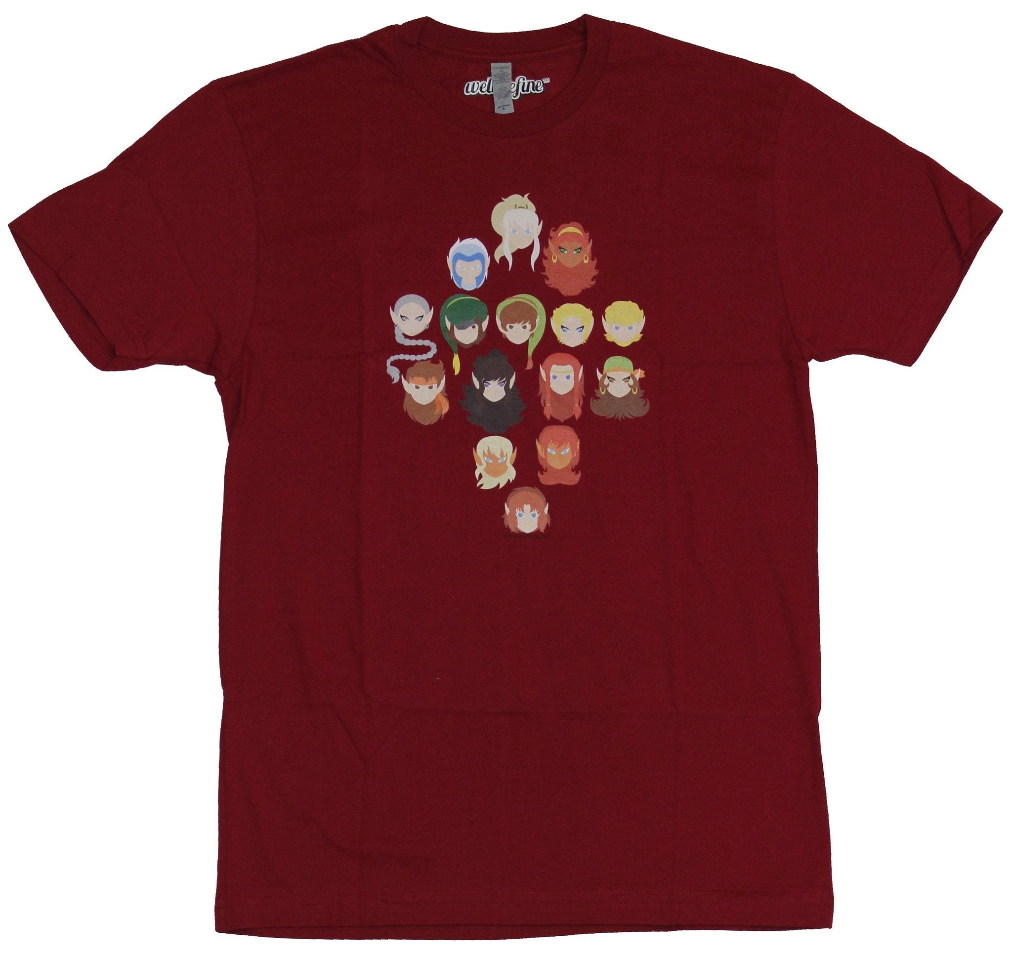 Elfquest Mens T-Shirt  - Stylized 15 Wolfrider & More Character Head Image