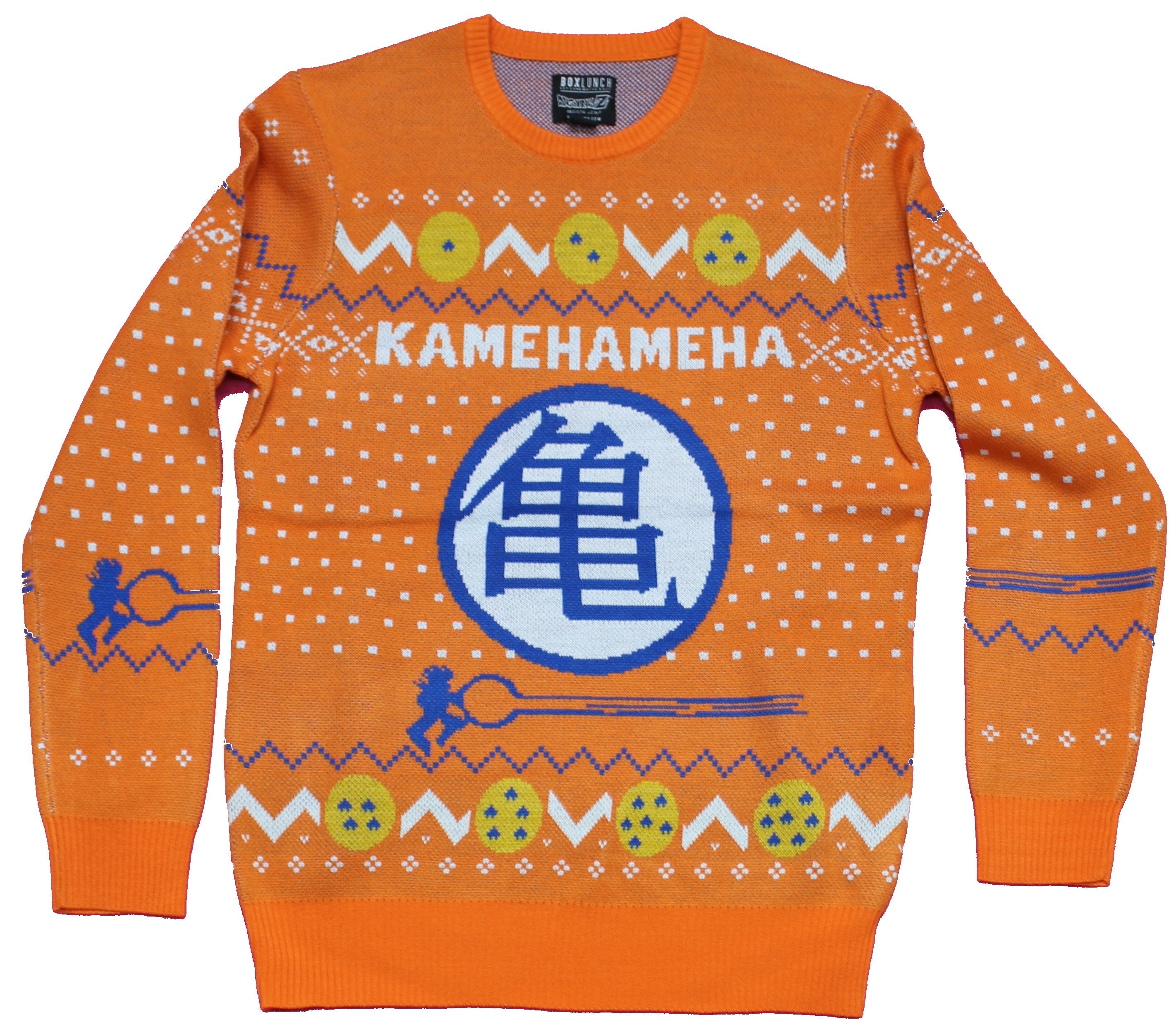 Dragonball Z Mens Christmas Sweater - Kamehameha Style