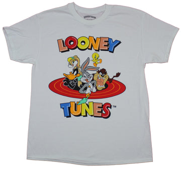 Looney Tunes Mens T-Shirt  - Bugs Bunny Taz & More  In Between Logo