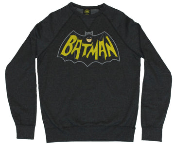 Batman (DC Comics) Crew Neck Sweatshirt -  Classic Bronze Age Batman Logo