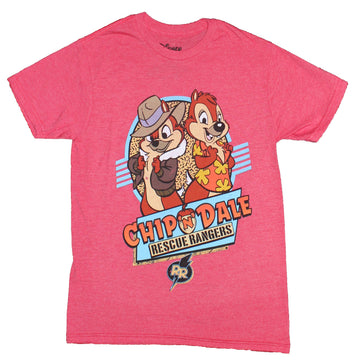 Rescue Rangers Mens T-Shirt - Back to Back Chip And Dale Circle Image