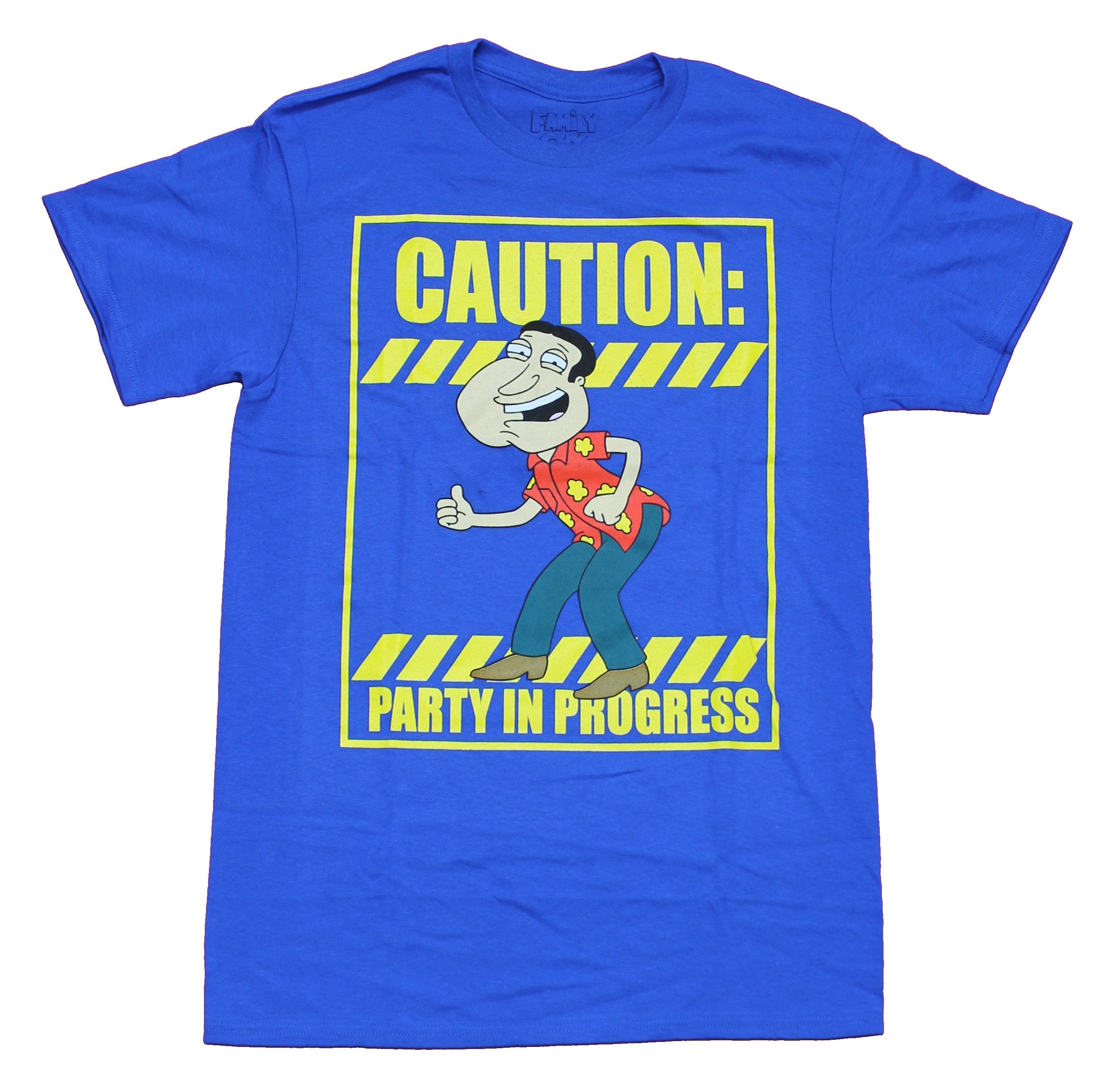 Family Guy Mens  T-Shirt - Caution Quagmire Party in Progress Image