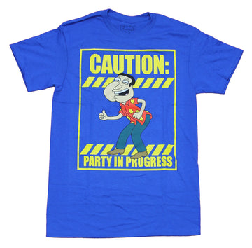 Family Guy Mens  T-Shirt - Caution Quagmire Party in Progress Image