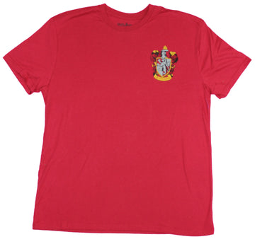 Harry Potter Mens T-Shirt- Simple Gryffindor Lapel Logo Image