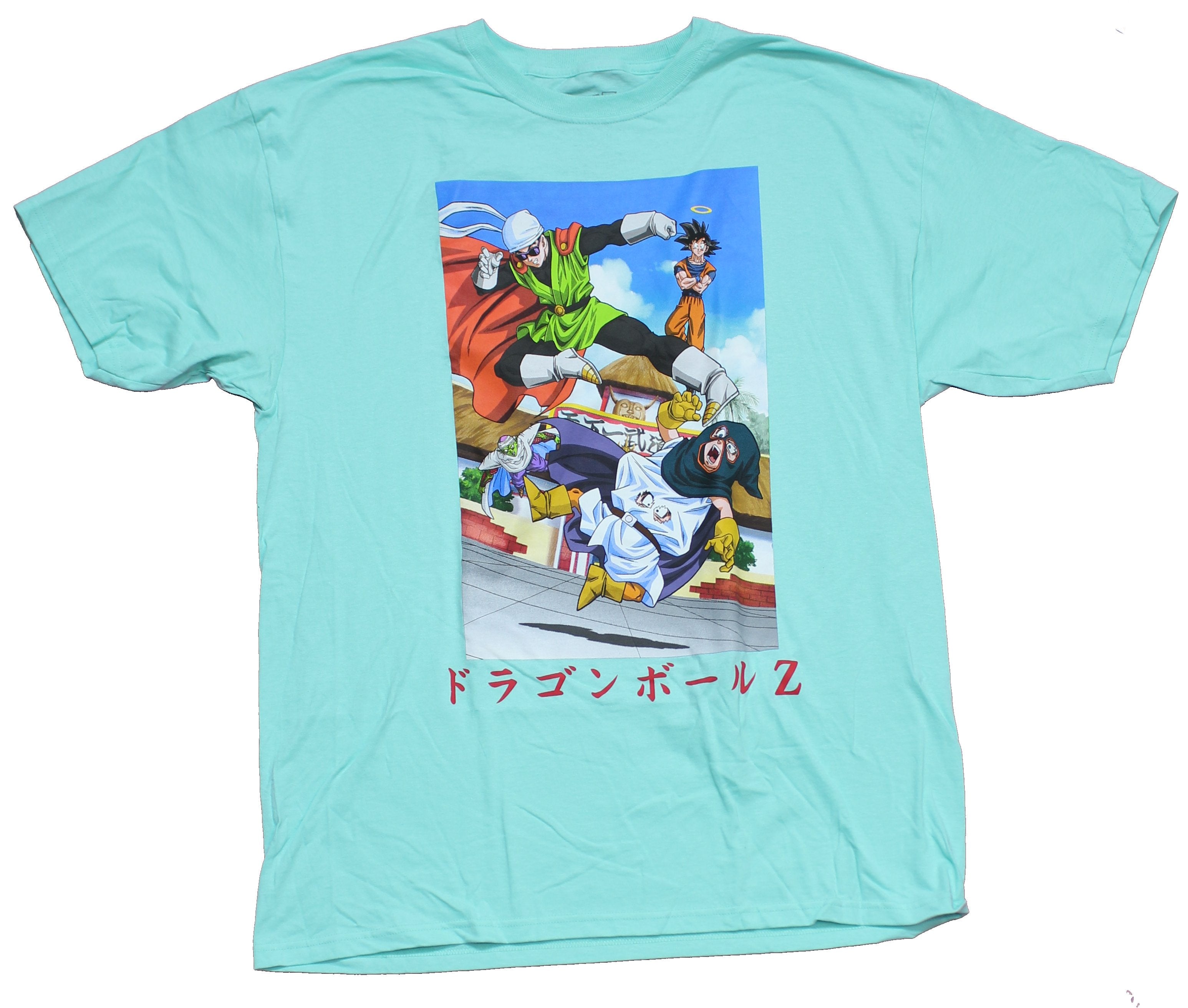 Dragon Ball Z Mens T-Shirt - Great Saiyaman Front And Center of Group
