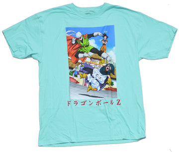Dragon Ball Z Mens T-Shirt - Great Saiyaman Front And Center of Group