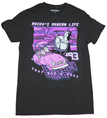 Rocko's Modern Life Mens T-Shirt - 93 Purple Playback That was a Hoot