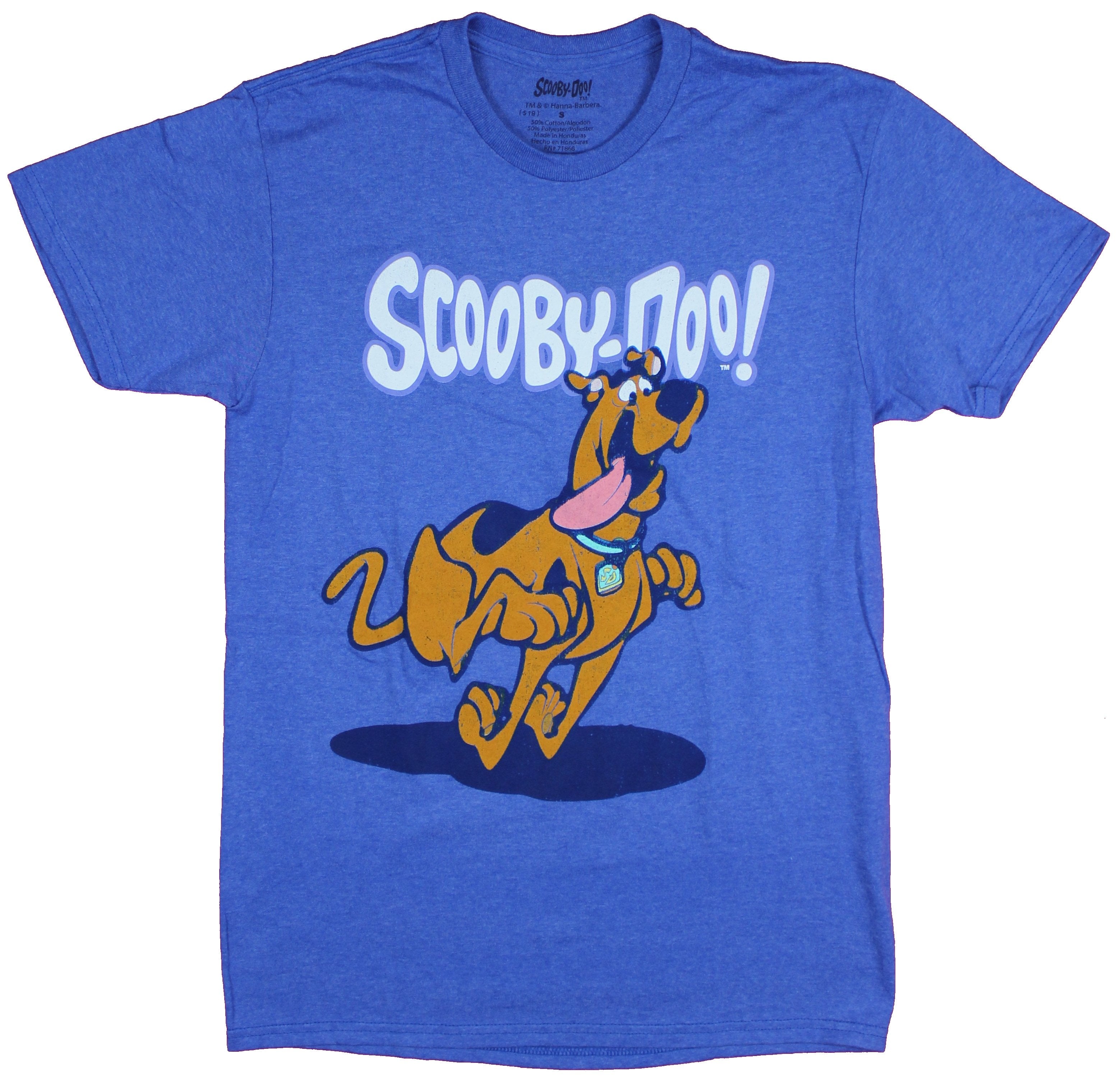 Scooby Doo Mens T-Shirt  - Scooby Running With Tongue Out Image
