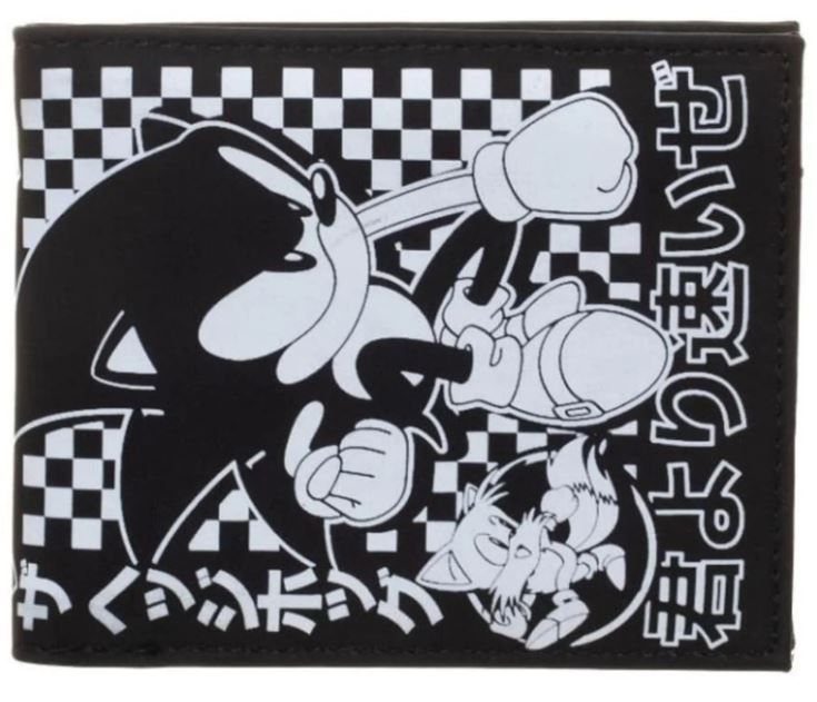 Sonic The Hedgehog BiFold  Black & White Wallet