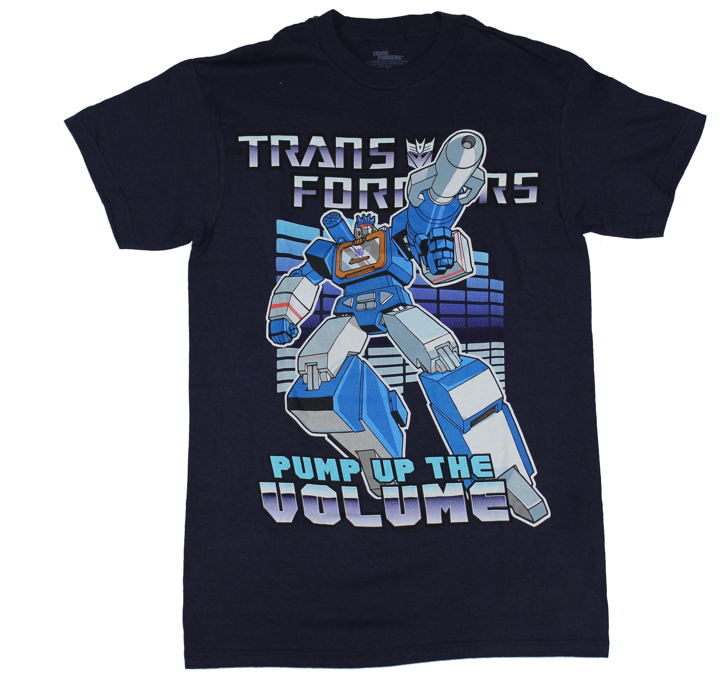 Transformers Mens T-Shirt - Soundwave Pump Up The Volume Image