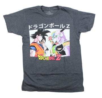 Dragon Ball Z Mens T-Shirt - Faceoff Pre Battle Show Down
