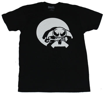 Venom (Marvel Comics) Mens T-Shirt - Chibi Style Moonlit Baby Venom Image
