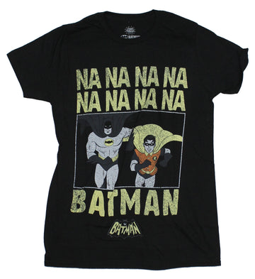 Batman & Robin DC Comics Mens T-Shirt -  NA NA NA Cartoon Distressed Image