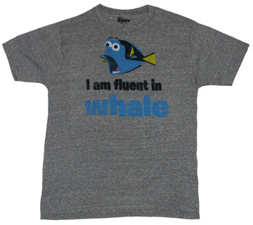 Finding Dory Nemo Mens T-Shirt - I Am Fluent in Whale Talking Dory Image