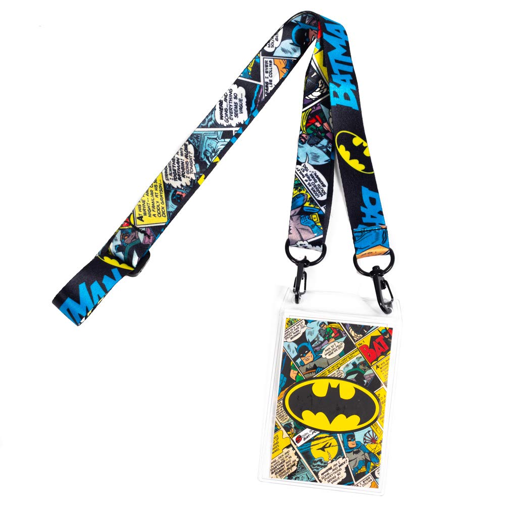 Batman Mask Lanyard Printed Mask Holder