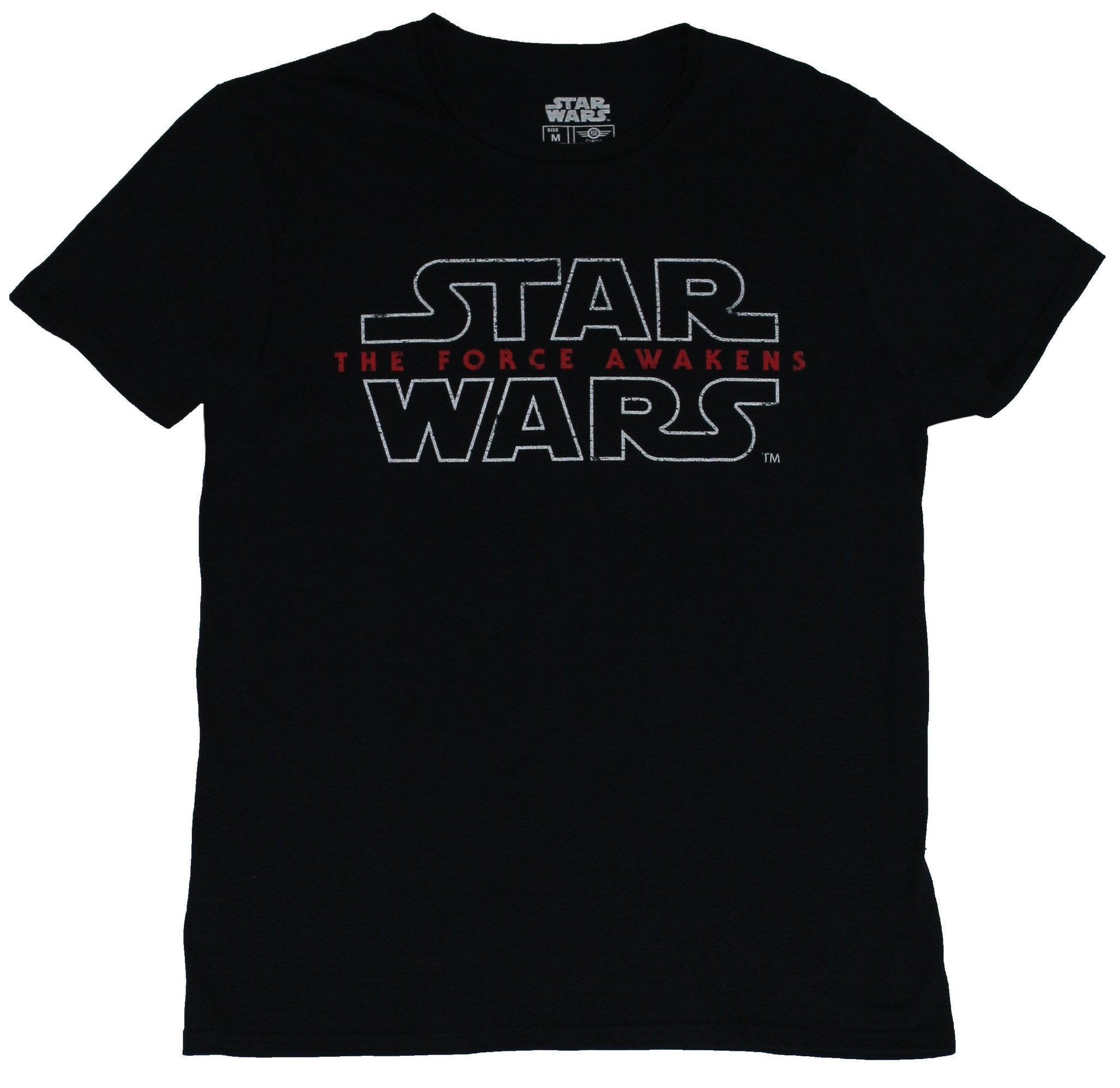 Star Wars Force Awakens Mens T-Shirt  - Simple Lined Logo