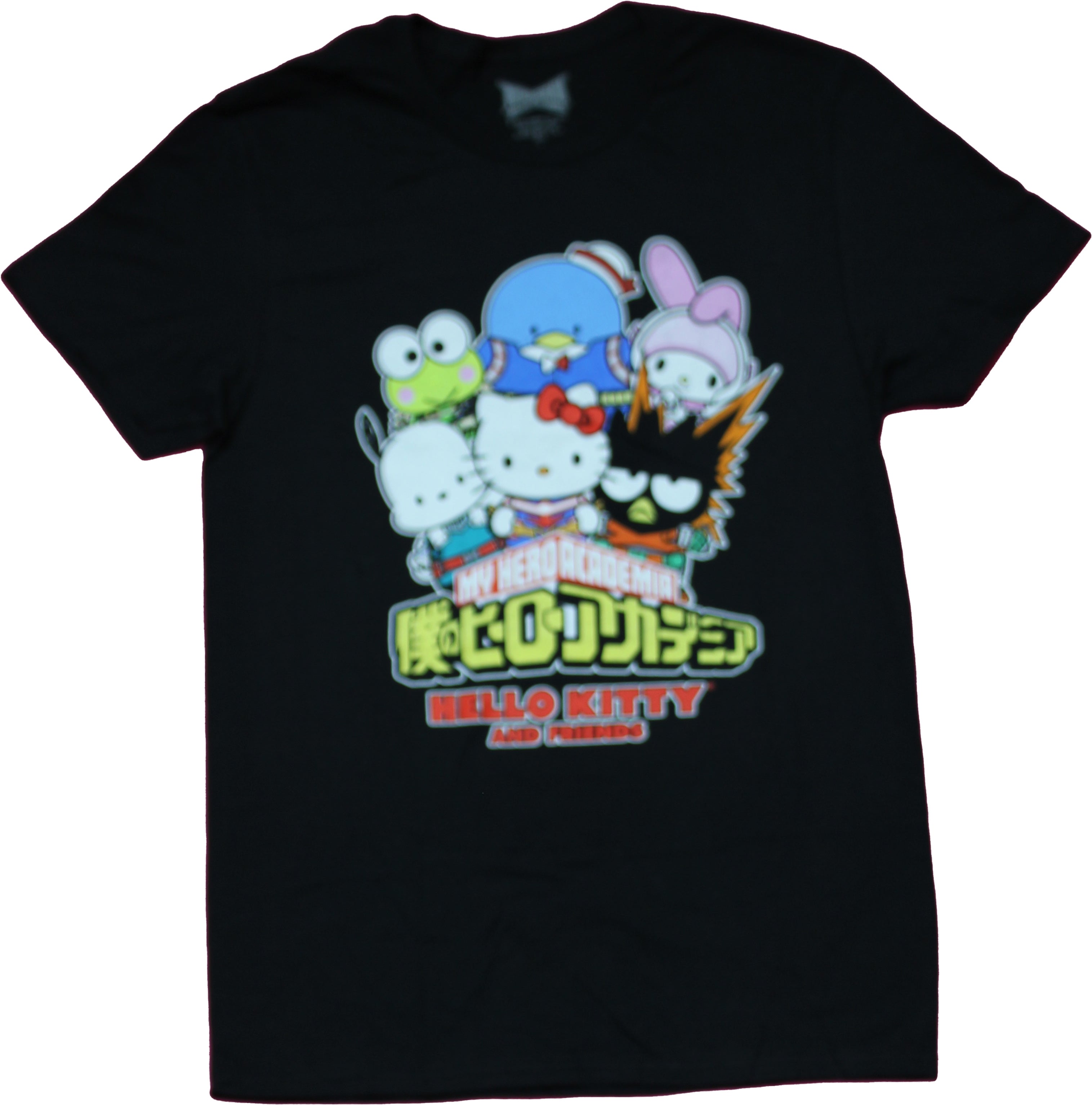 My Hero Academia Mens T-shirt -  Hello Kitty Sanrio Mashup Over Logo