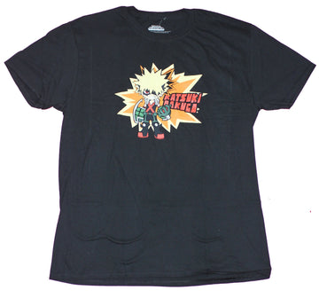 My Hero Academia Mens T-Shirt - Katsuki Bakug0 Chibi Style Image