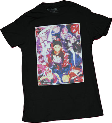 Re:Zero Mens T-Shirt  - Glowing Group Key Art Image