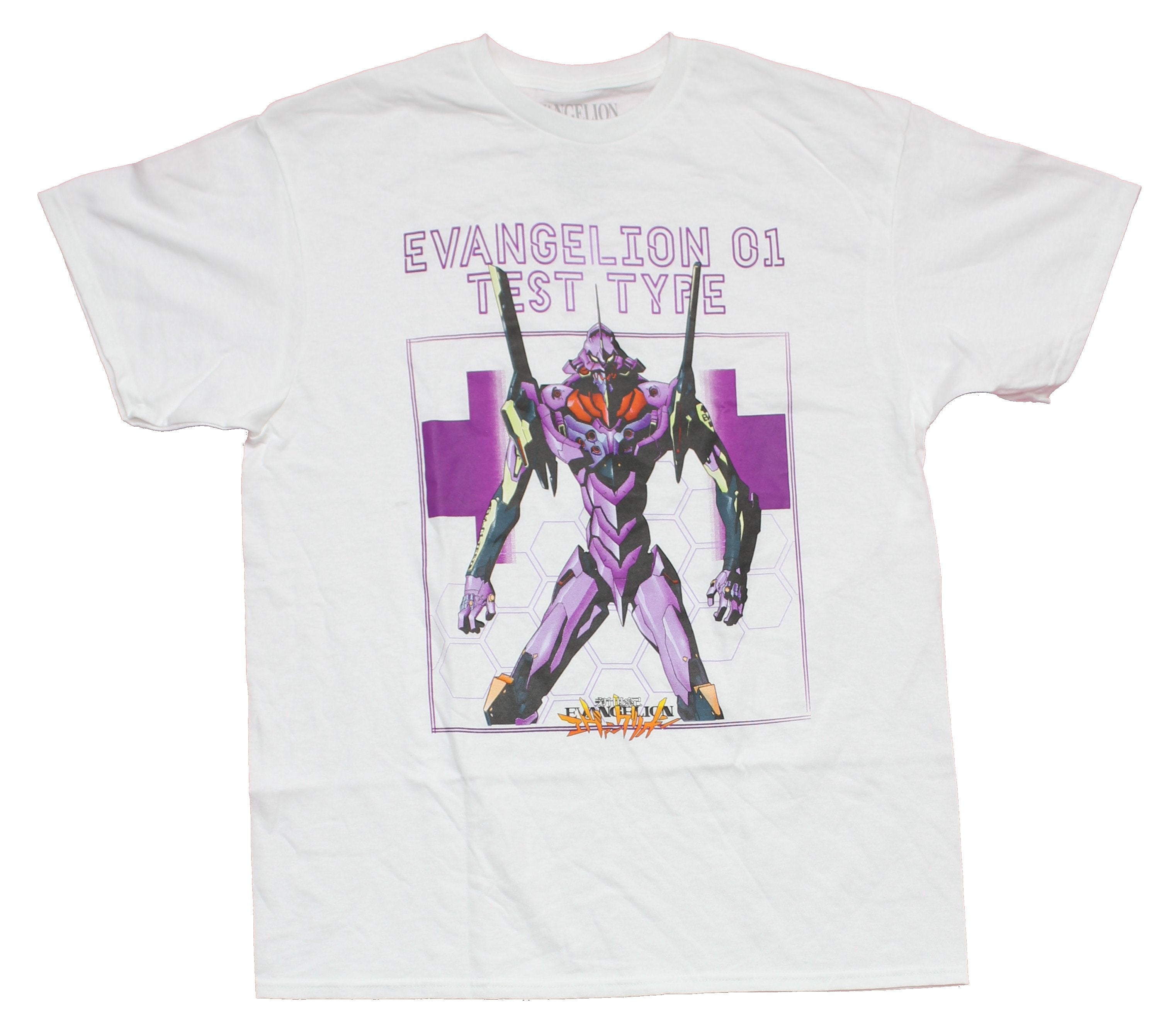 Evangelion Mens T-Shirt - Evangelion 01 - Test Type  Menacing Pose Image