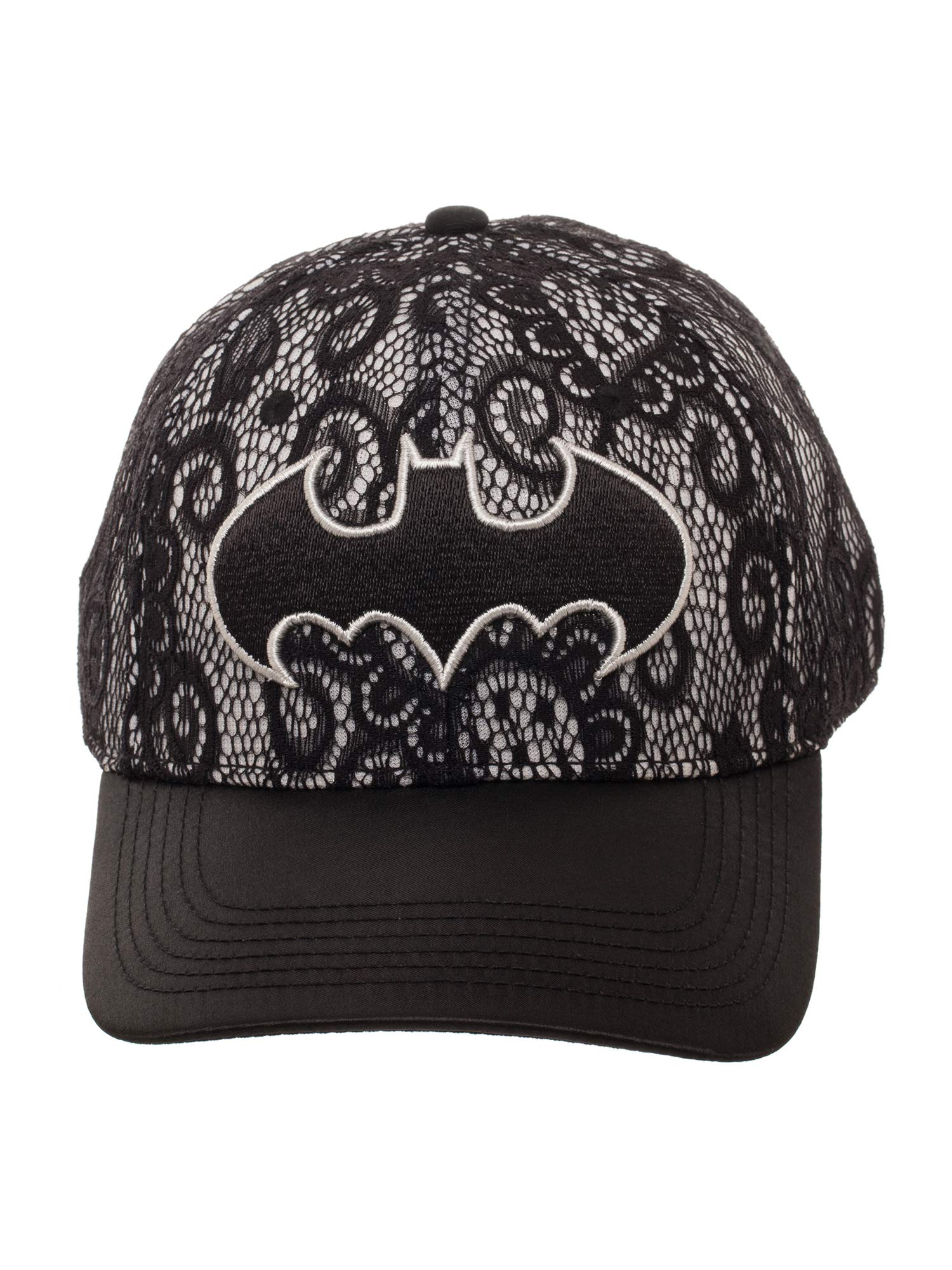 DC Comics Batman Women's Lace Baseball Hat with Curved Bill