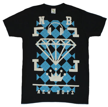 New Boyz Mens T-Shirt  - Diamond Headphones Image