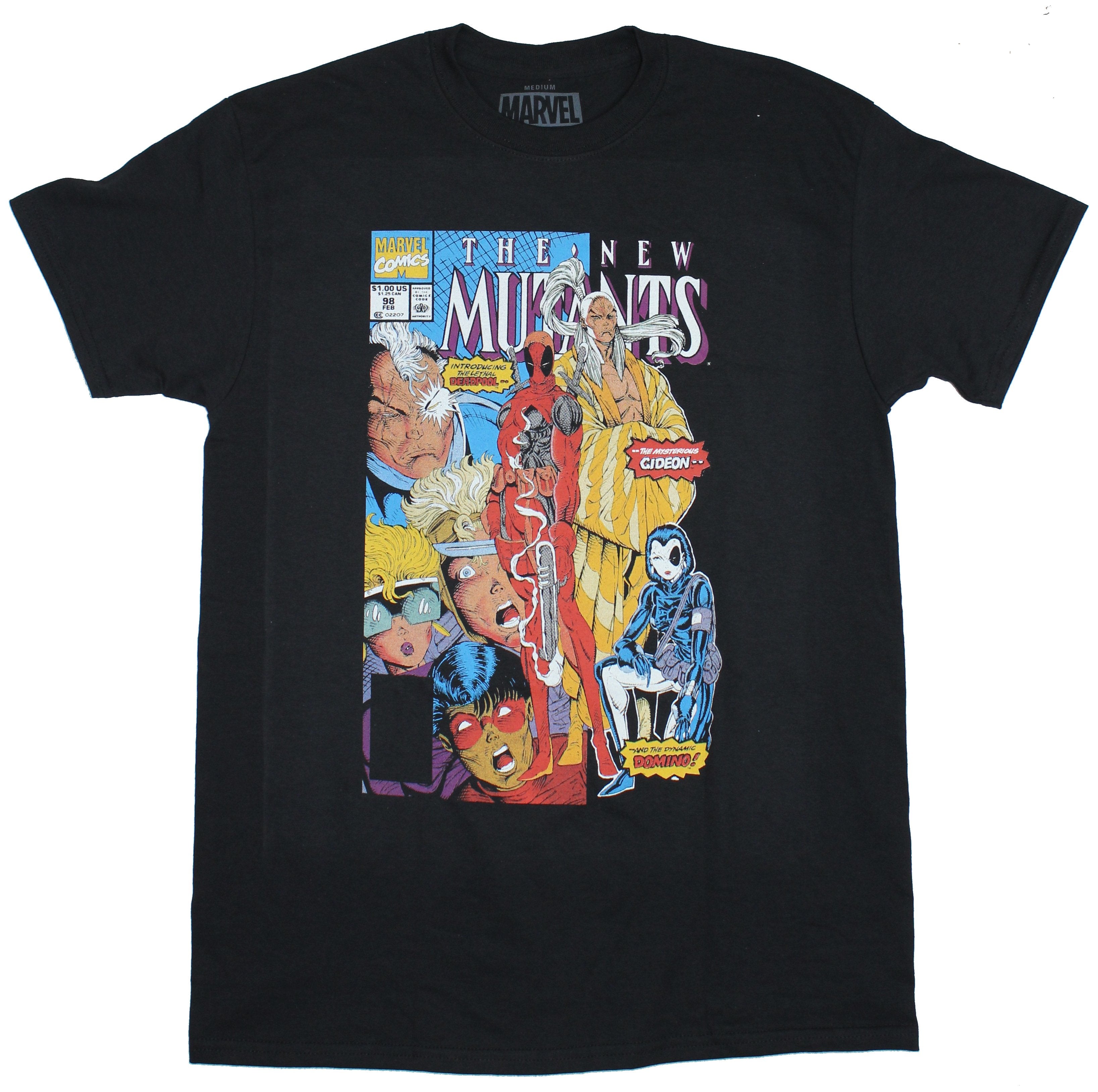 Deadpool Marvel Mens T-Shirt - Introducing New Mutants 98 Cover Image