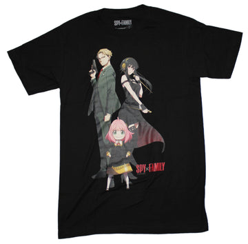 Spy Family Mens T-Shirt -  Loid Anya & Yor Trio And Logo