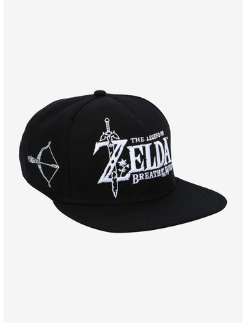 The Legend Of Zelda: Breath Of The Wild Black & White Snapback Hat