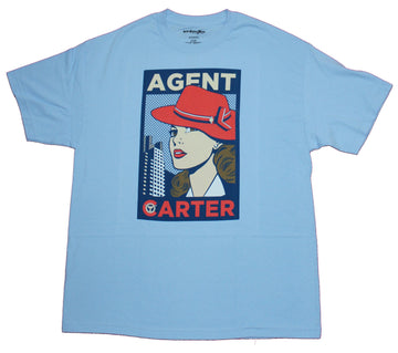 Agent Carter Mens T-shirt - Newsprint Style Headshot Image