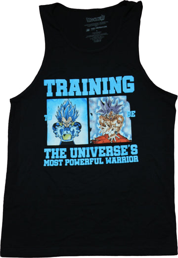 Dragon Ball Z Mens k Top - Training the Universe's Most Powerful