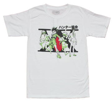Hunter X Hunter Mens T-Shirt - Green Tinted 4 in XX Logo Image