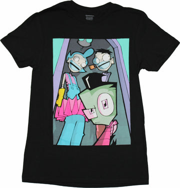 Invader Zim  Mens T-Shirt - Zim and Robot Parents Image