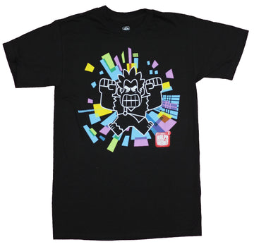 Ralph Breaks the Internet Mens T-Shirt - Angry Line Into Color Explosion