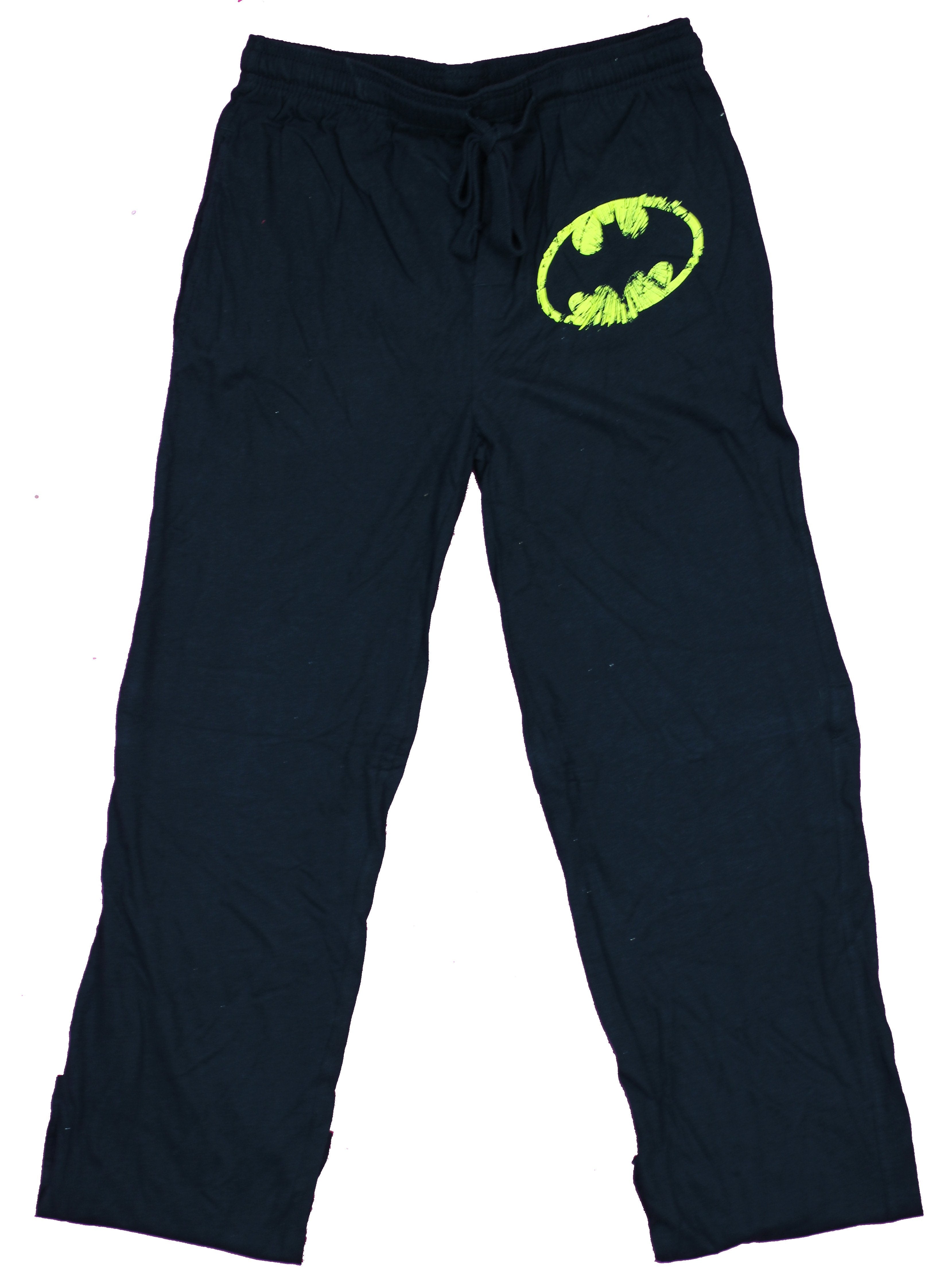 Batman DC Comics Shattered Simple Logo Mens Lounge Pajama Pants